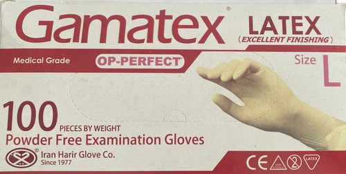 دستکش لاتکس GAMATEX سایز L